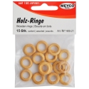 MINI WOODEN RINGS 16MM - NATURAL
