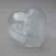 CLEAR PERSPEX BOX HEART - 100MM