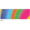 23X33CM FLITTER CARDBOARD 220G - RAINBOW ARC