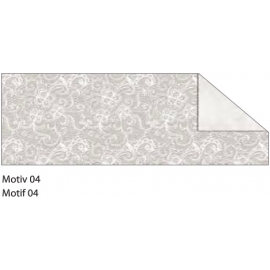 A4 WHITE & SILVER STARLIGHT WEDDING CARDBOARD 240G - MOTIF 04