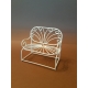 DECORATIVE BENCH - WHITE  