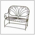 DECORATIVE BENCH - BROWN 