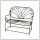 DECORATIVE BENCH - BROWN 