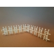 2 PIECES OF METAL FENCE - WHITE 