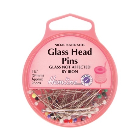 GLASS HEAD PINS 