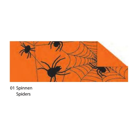 HALLOWEEN CARDBOARD 49.5X68CM - SPIDERS