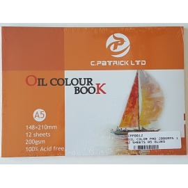A5 OIL COLOR PAD 200GRMS, 12 SHEETS 