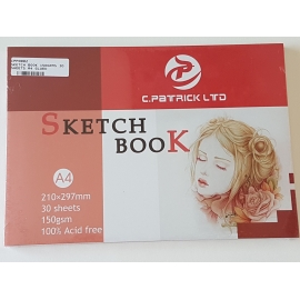 A4 SKETCH BOOK 150GRMS, 30 SHEETS 