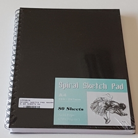 A4 SPIRAL SKETCH PAD 98GRMS, 80 SHEETS 
