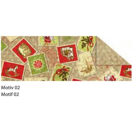 A4 VINTAGE CHRISTMAS CARDBOARD 300G - MOTIF 02