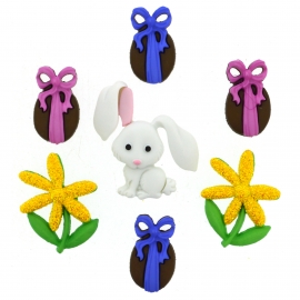 Dress It Up Buttons - Bunny Hop