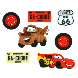 Dress It Up Buttons - Cars