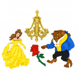 Dress It Up Buttons - Beauty & The Beast 