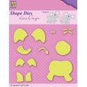 NELLIE'S - SHAPE DIES LENE DESIGN - ELEPHANT 