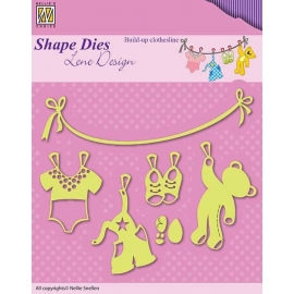 NELLIE'S - SHAPE DIES LENE DESIGN - CLOTHESLINE