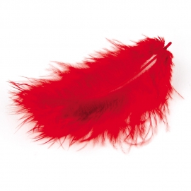 MARABOU FEATHERS - RED
