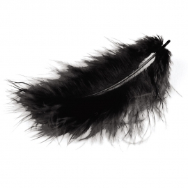 MARABOU FEATHERS - WHITE 