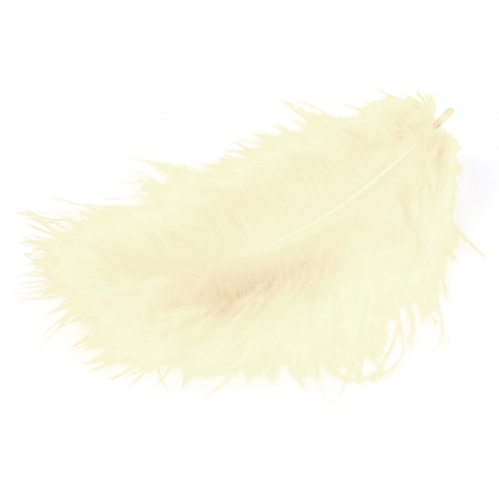 MARABOU FEATHERS - WHITE 