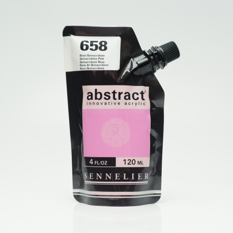 SENNELIER ABSTRACT ACRYLIC 120ML - QUINACRIDONE PINK 