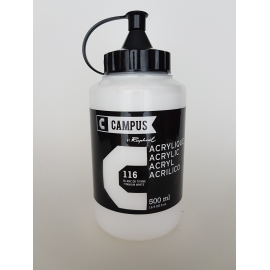 CAMPUS ACRYLIC PAINT 500ML - TITANIUM WHITE