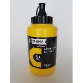 CAMPUS ACRYLIC PAINT 500ML - PRIMARY YELLOW