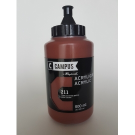 CAMPUS ACRYLIC PAINT 500ML - BURNT SIENNA 