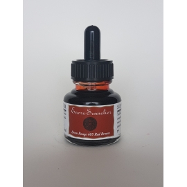 SENNELIER INK 30ML - RED BROWN 