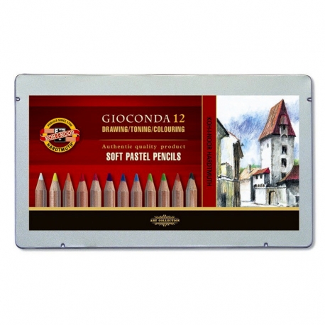 GIOCONDA - SET OF ARTISTS SOFT PASTEL PENCILS - X12